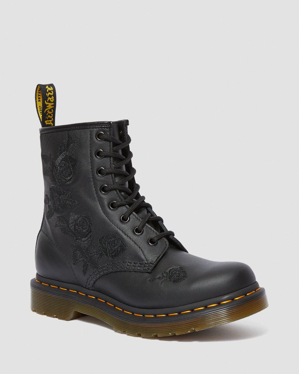 Dr Martens 1460 Vonda Mono Floral Topánky Damske ( Čierne ) SK 495-KIMQEJ